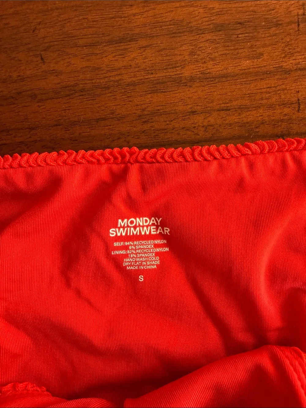 Monday Swimwear Chili Pepper Crinkle Barbados Bottoms